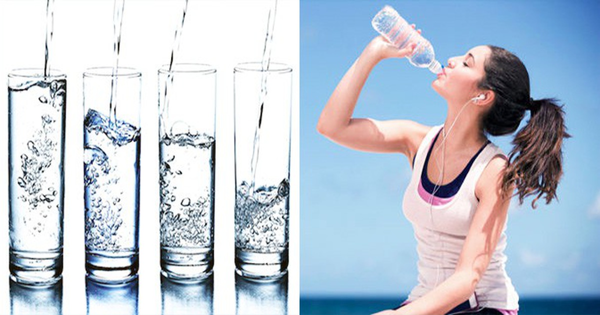 Uống đủ khoảng 2 lít nước mỗi ngày